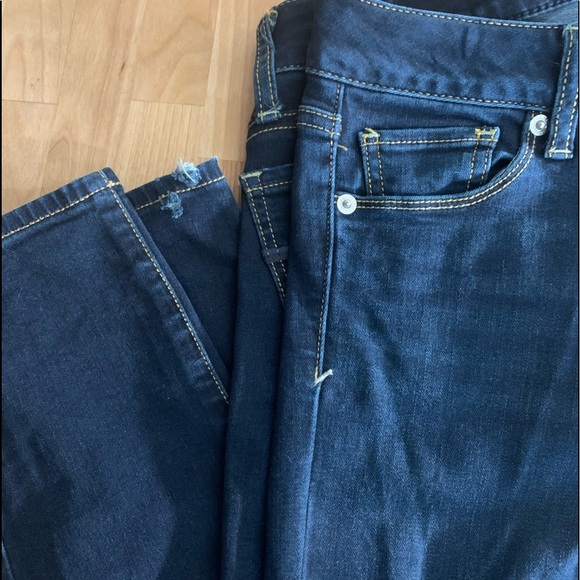 American Eagle Dark Blue Wash Super Stretch Skinny Jeans - Picture 5 of 9